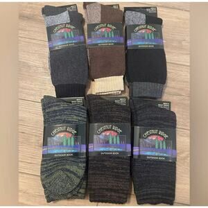 10 PAIRS Chestnut Ridge Outdoor Sock Mens 6-12 Hiking Lifestyle Boot Sock